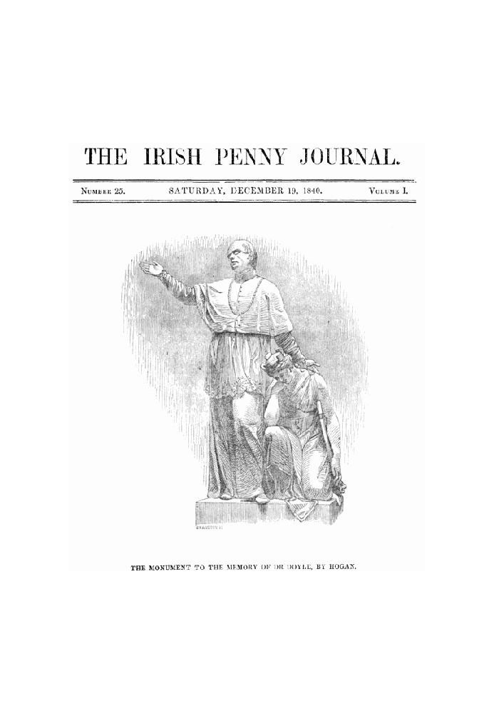 Book The Irish Penny Journal, Vol. 1 No. 25, December 19, 1840