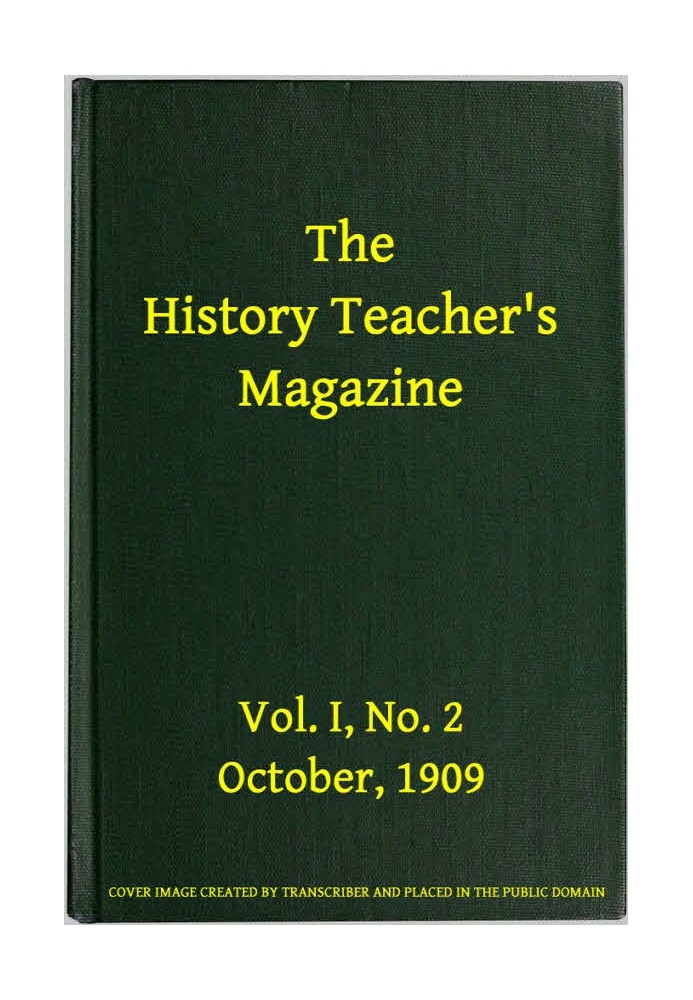 Книга Журнал для вчителя історії, вип. I, № 2, жовтень 1909 р