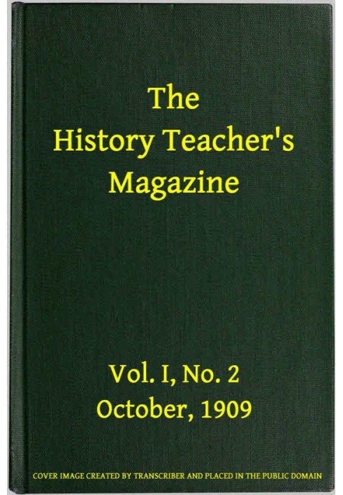 Книга Журнал для вчителя історії, вип. I, № 2, жовтень 1909 р