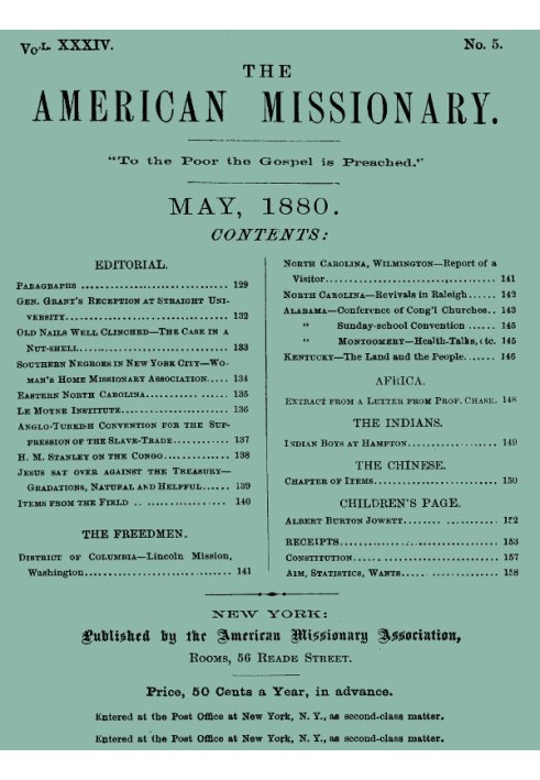 Книга Американський місіонер, т. XXXIV., № 5, травень 1880
