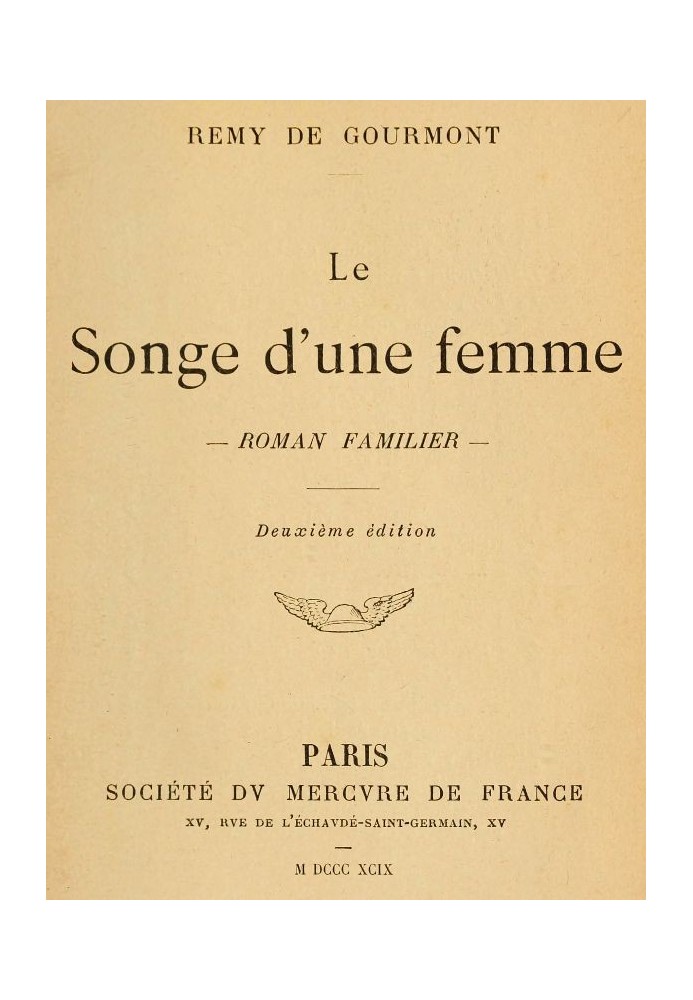 Book A Woman's Dream: a familiar novel