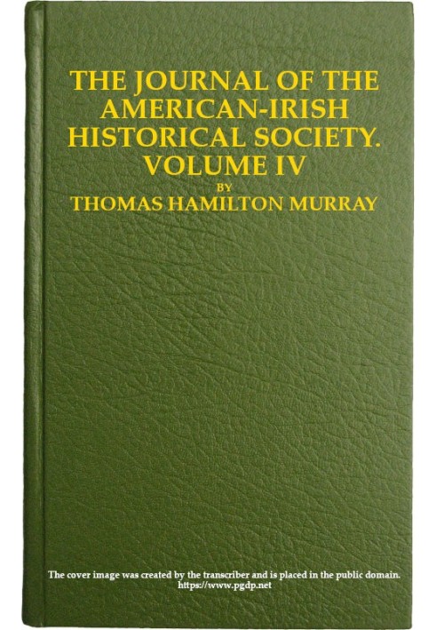 Book The Journal of the American-Irish Historical Society (Vol. IV)