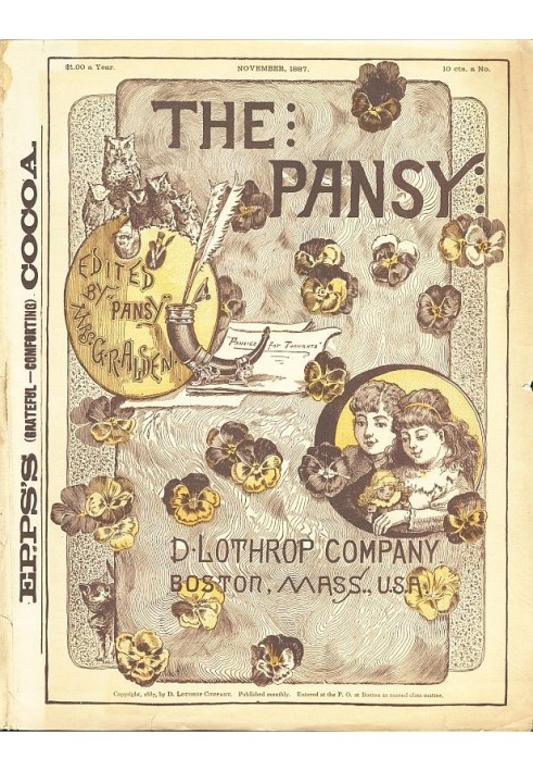 Book The Pansy Magazine, November 1887