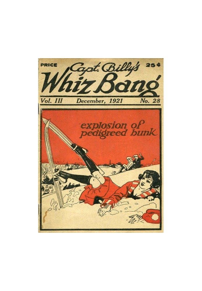 Book Captain Billy's Whiz Bang, Vol. 3, No. 28, December, 1921 America's Magazine of Wit, Humor and Filosophy