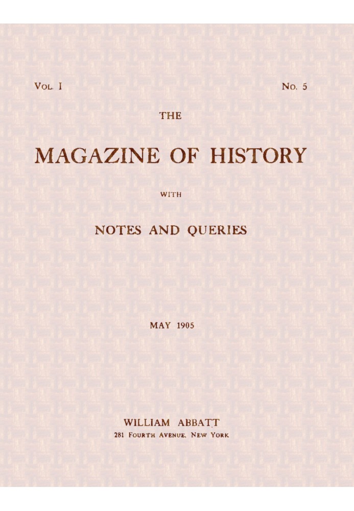 Книга Журнал истории с заметками и запросами (т. I, № 5, май 1905 г.)