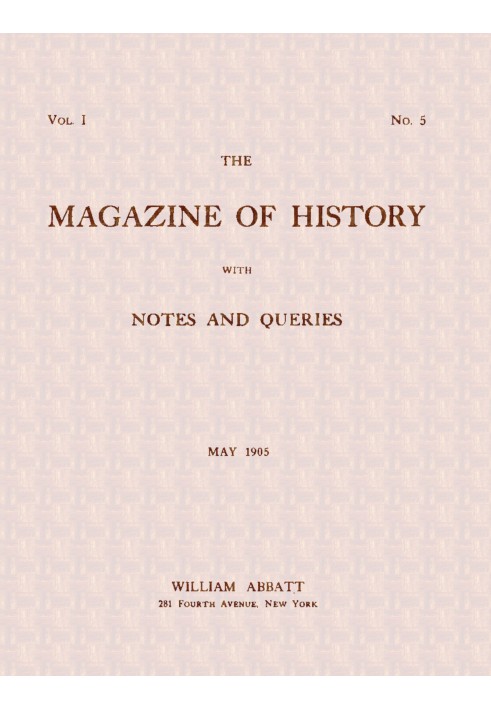 Книга Журнал истории с заметками и запросами (т. I, № 5, май 1905 г.)