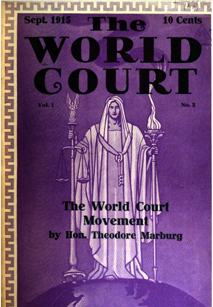 Book The World Court (Vol. I, No. 2, Sept. 1915)