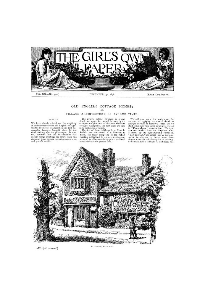 Book The Girl's Own Paper, Vol. XX, No. 992, December 31, 1898