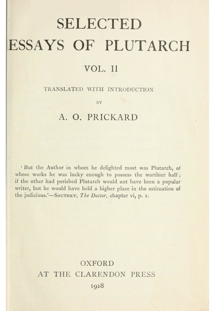 Книга Избранные очерки Плутарха, Vol. II.