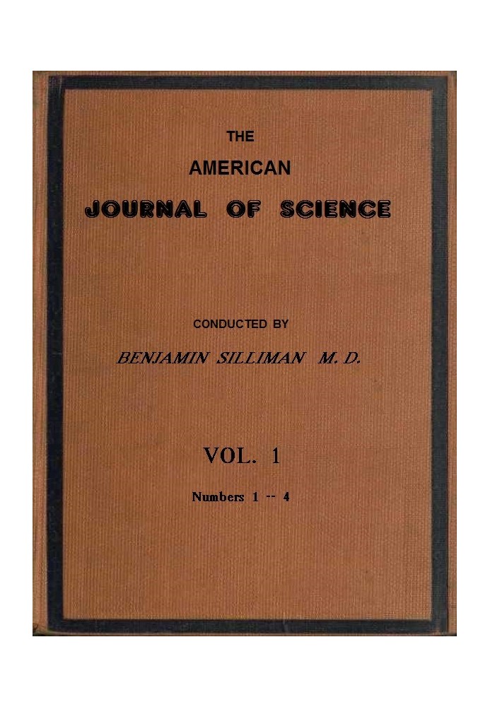 Book American Journal of Science, Vol. 1.