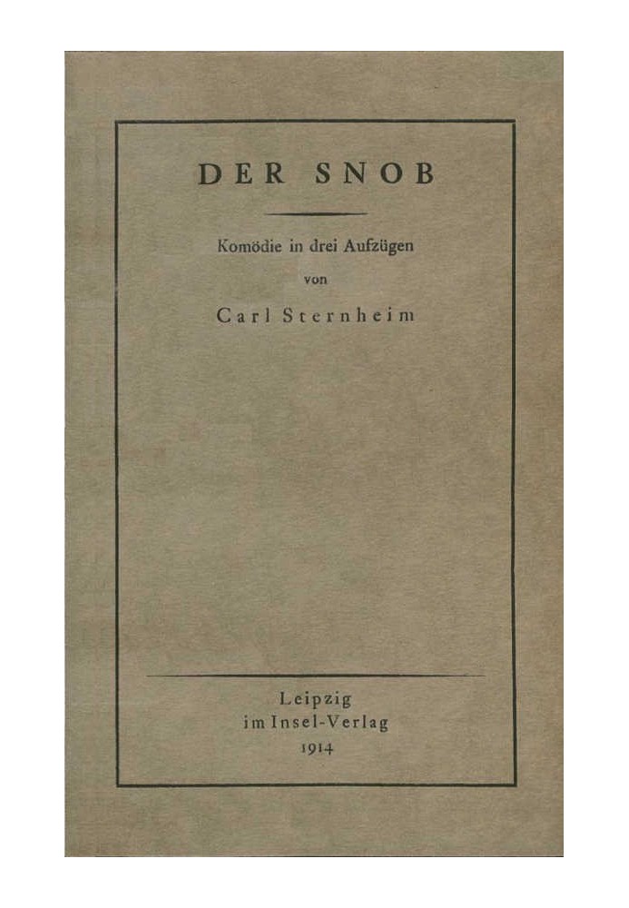 Книга Комедия «Сноб» в трех действиях.