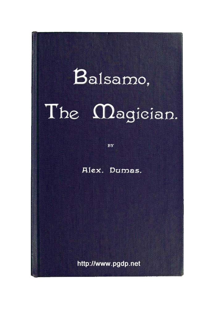 Book Balsamo, the magician; or, the memoirs of a physician