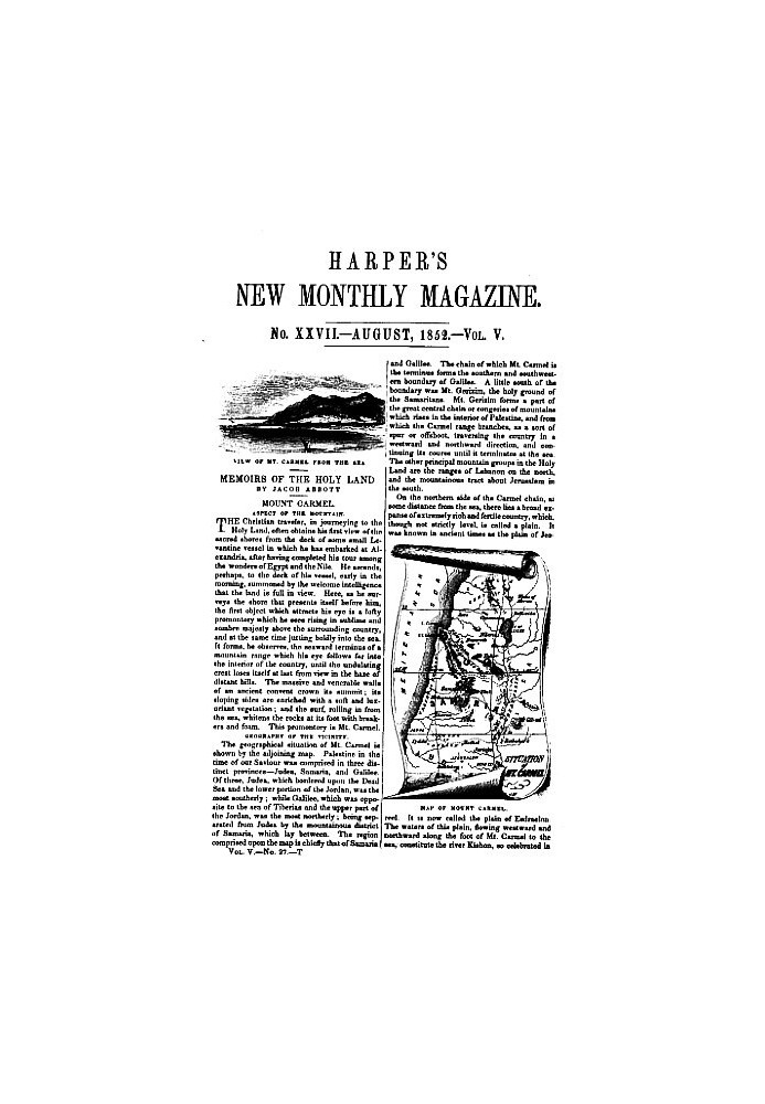 Book Harper's New Monthly Magazine, No. XXVII, August 1852, Vol. V
