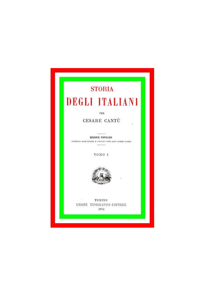 Book History of the Italians, vol. 01 (of 15)