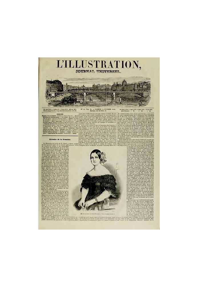 Книга L'Illustration, № 0052, 24 лютого 1844 р