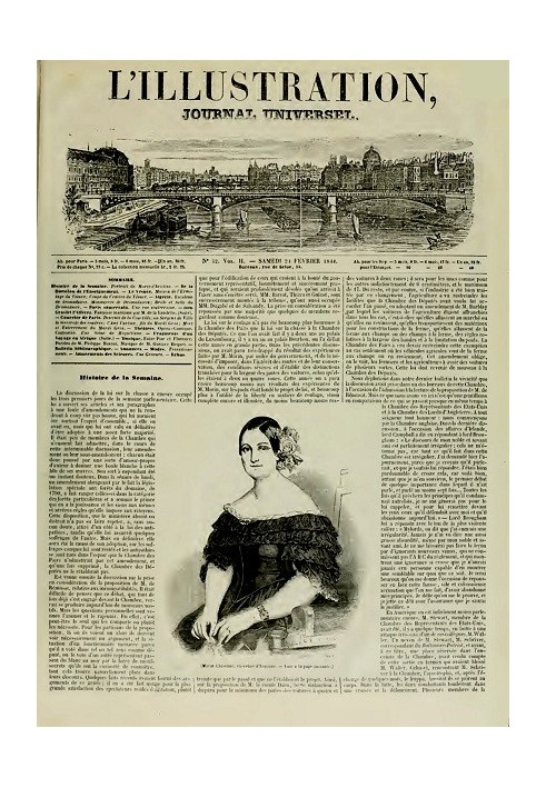Книга L'Illustration, № 0052, 24 лютого 1844 р