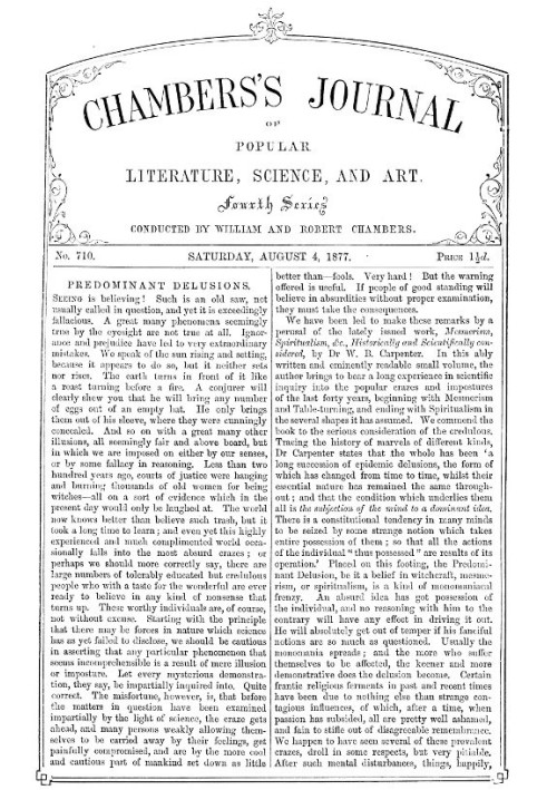 Book Chambers's Journal of Popular Literature, Science, and Art, No. 710 August 4, 1877
