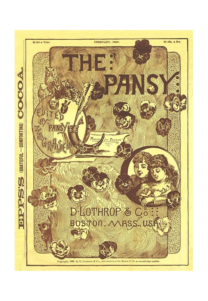 Book The Pansy Magazine, February 1886