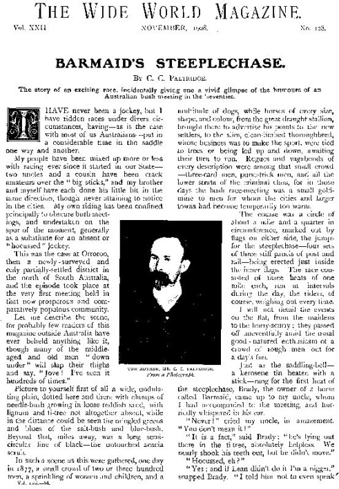 Book The Wide World Magazine, Vol. 22, No. 128, November, 1908