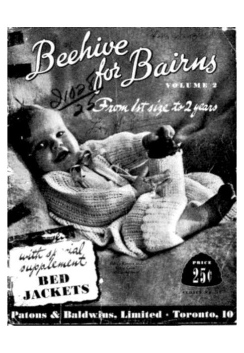 Book Beehive for Bairns, Vol. 2: From 1st Size to 2 Years With Special Supplement: Bed Jackets