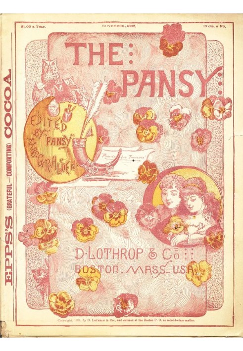 Book The Pansy, November 1886, Vol. 14