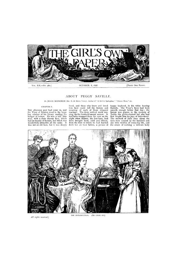 Book The Girl's Own Paper, Vol. XX, No. 980, October 8, 1898