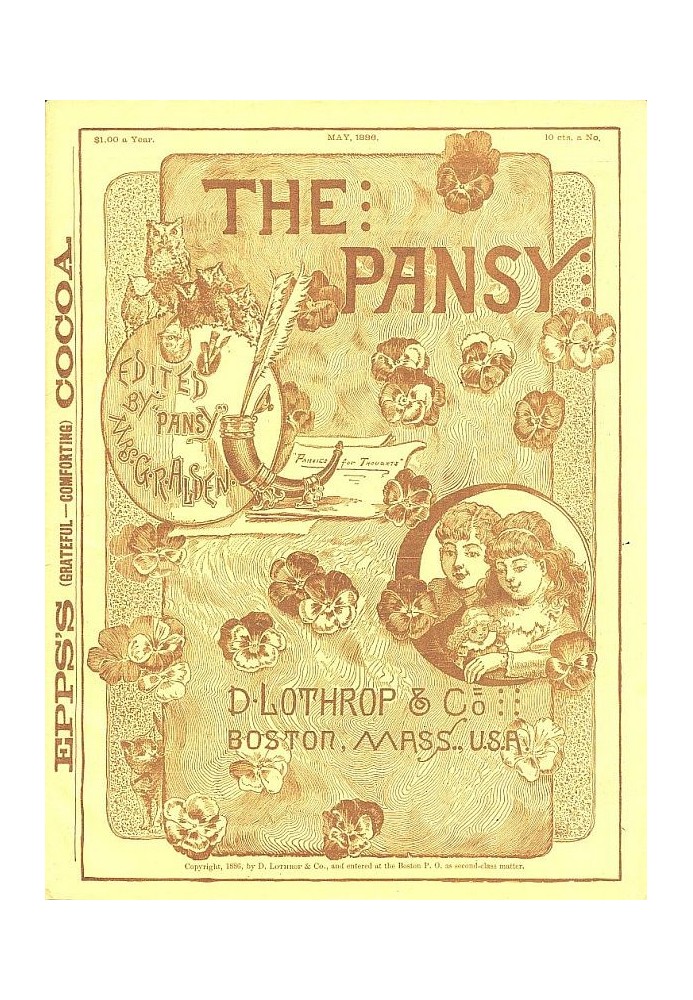 Book The Pansy Magazine, May 1886