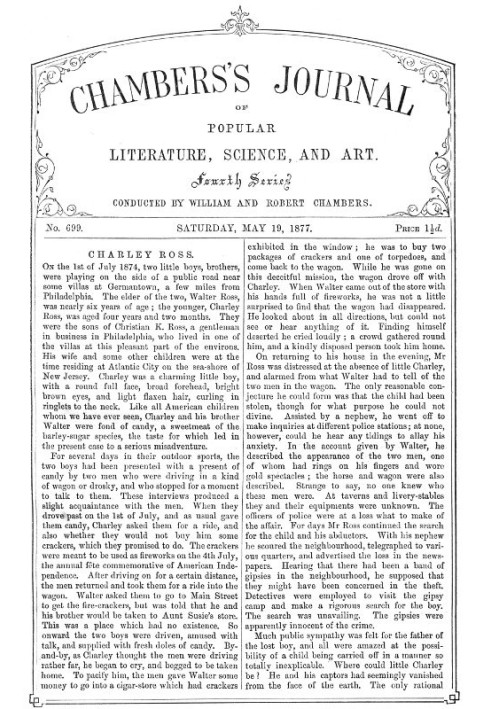 Book Chambers's Journal of Popular Literature, Science, and Art, No. 699 May 19, 1877