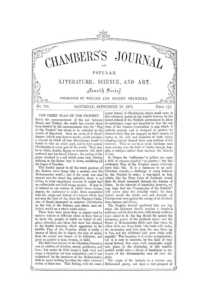 Book Chambers's Journal of Popular Literature, Science, and Art, No. 718 September 29, 1877