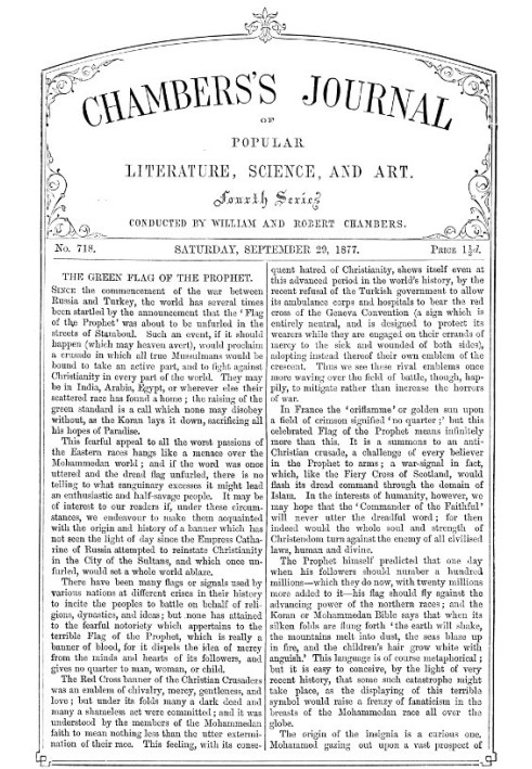 Book Chambers's Journal of Popular Literature, Science, and Art, No. 718 September 29, 1877
