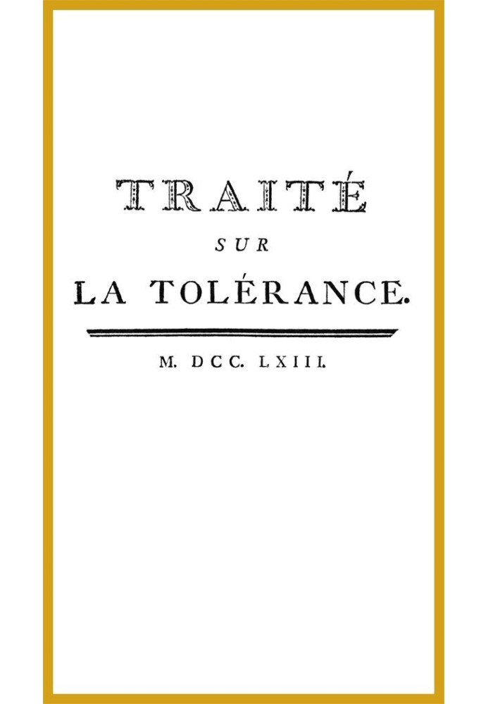 Book Treatise on Tolerance