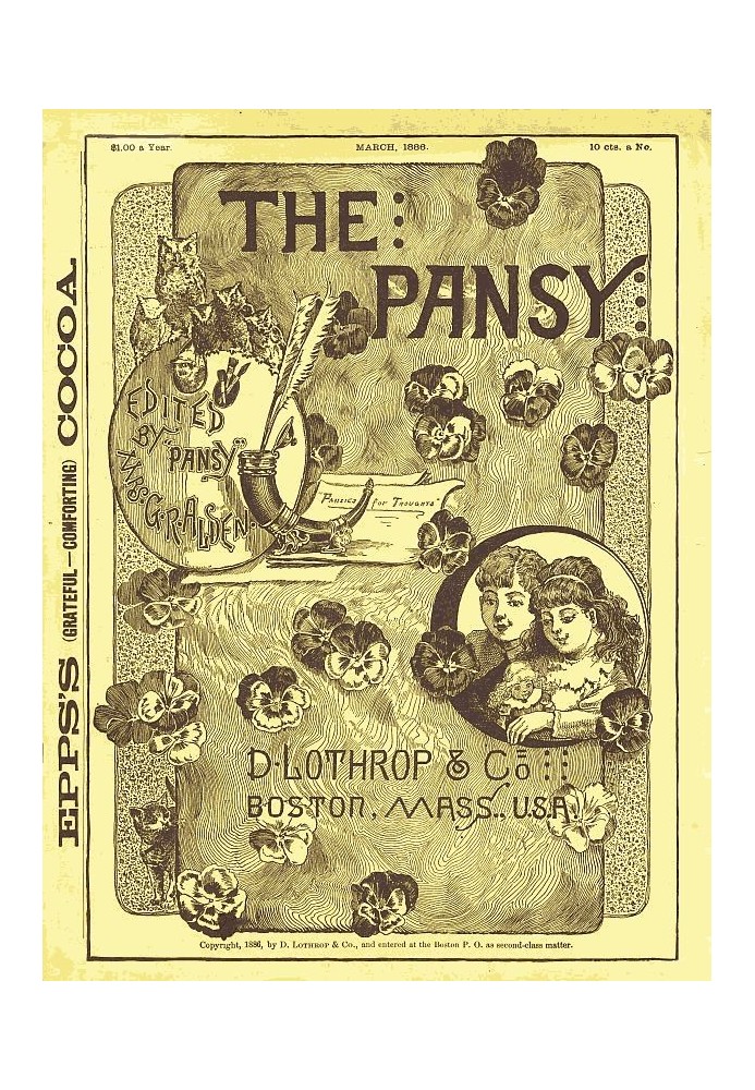 Book The Pansy Magazine, March 1886