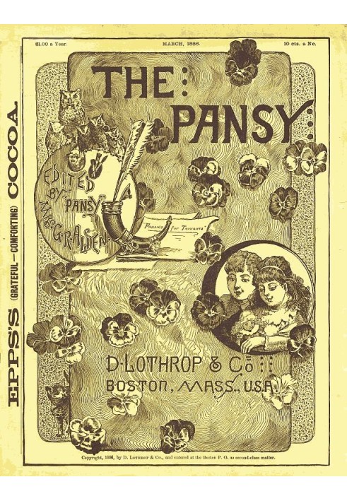 Book The Pansy Magazine, March 1886