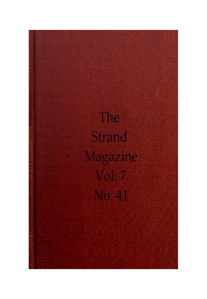 Book The Strand Magazine, Vol. 07, Issue 41, May, 1894 An Illustrated Monthly