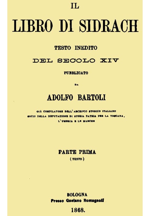 Book The book of Sidrach: unpublished text from the 14th century published by Adolfo Bartoli