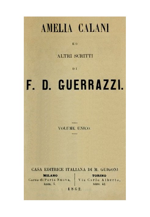 Book Amelia Calani and other writings