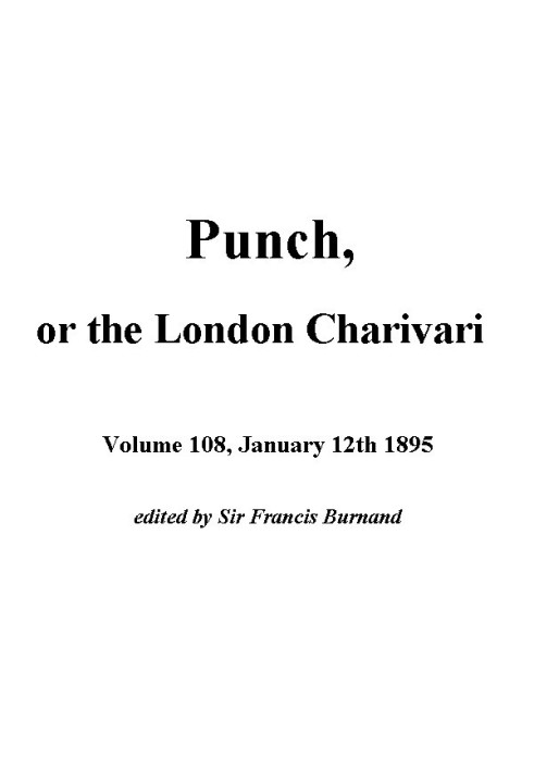 Книга Панч, або Лондонський чаріварі, 12 січня 1895 року
