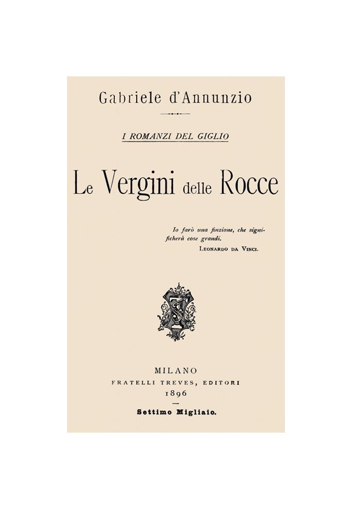Book The virgins of the rocks