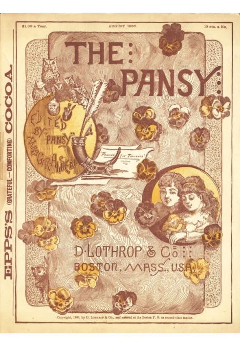 Book The Pansy Magazine, August 1886