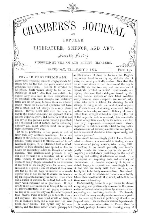 Book Chambers's Journal of Popular Literature, Science, and Art, No. 684 February 3, 1877