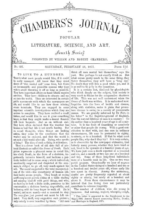 Book Chambers's Journal of Popular Literature, Science, and Art, No. 687 February 24, 1877