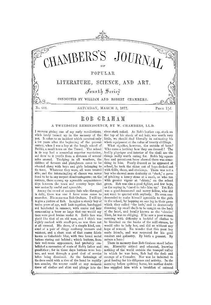 Book Chambers's Journal of Popular Literature, Science, and Art, No. 688 March 3, 1877