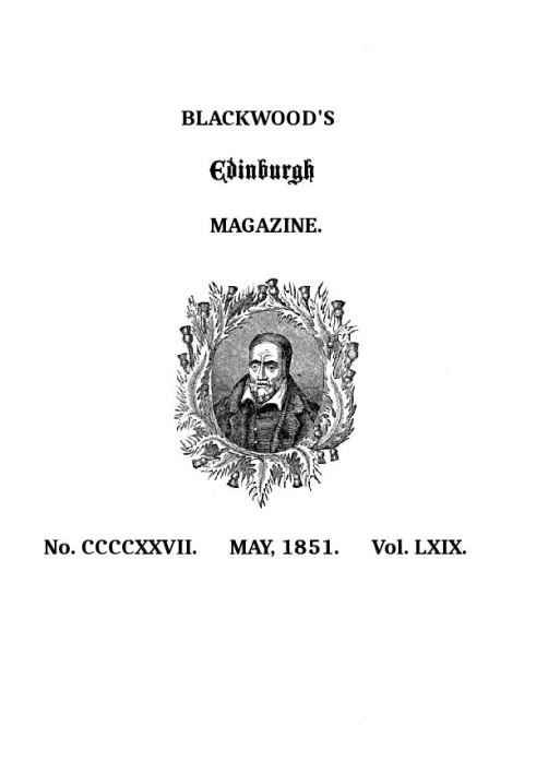 Книга Blackwood's Edinburgh Magazine, том 69, № 427, травень 1851 р.
