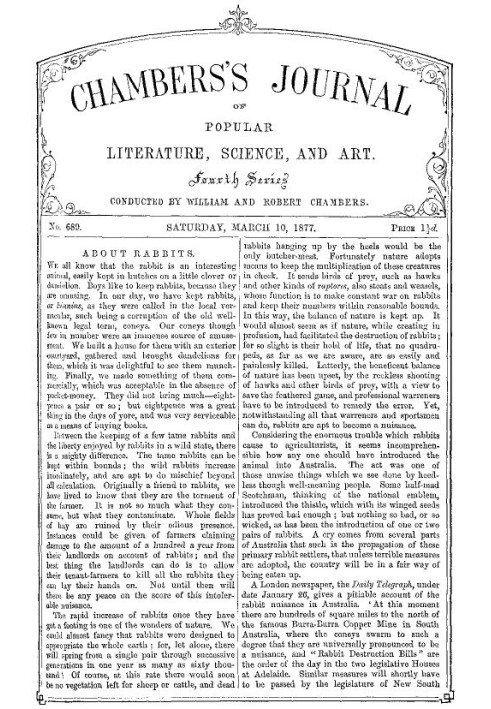 Book Chambers's Journal of Popular Literature, Science, and Art, No. 689 March 10, 1877