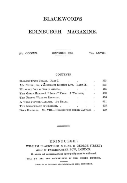 Книга Эдинбургский журнал Blackwood, Vol. 68, № 420, октябрь 1850 г.