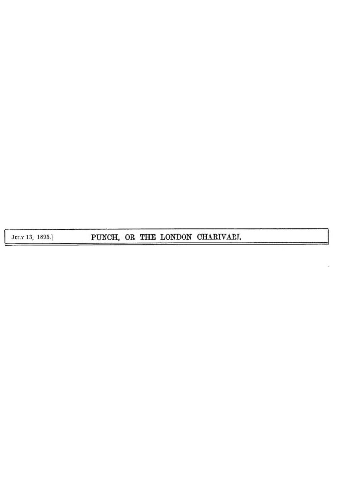 Book Punch, or the London Charivari, Vol. 109, July 13, 1895