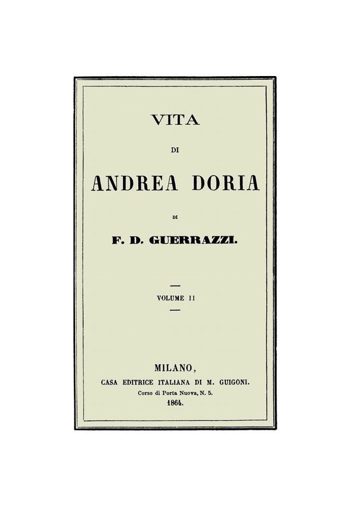 Книга Життя Андреа Доріа, том II
