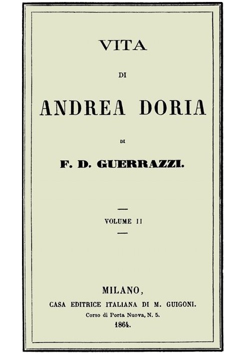 Книга Життя Андреа Доріа, том II