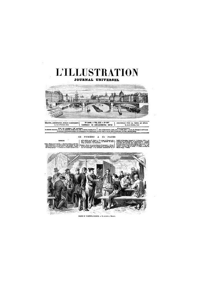 Book L'Illustration, No. 1607, December 13, 1873