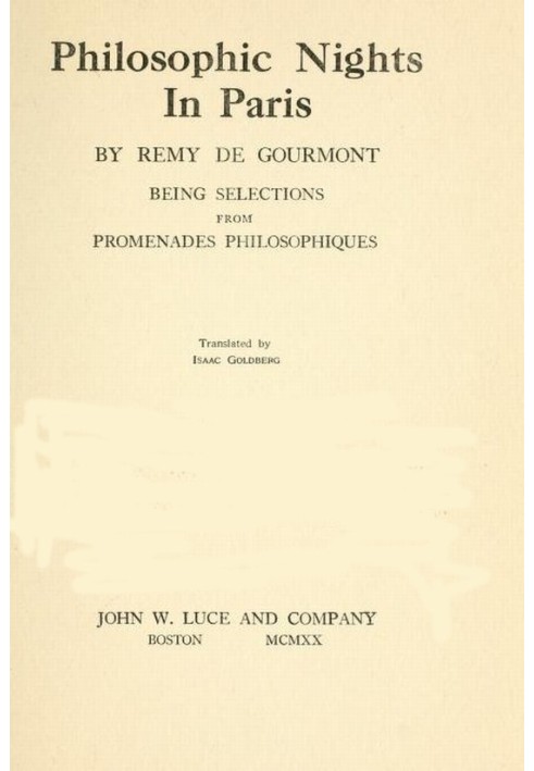 Книга Філософські вечори в Парижі. Вибірки з Promenades Philosophiques